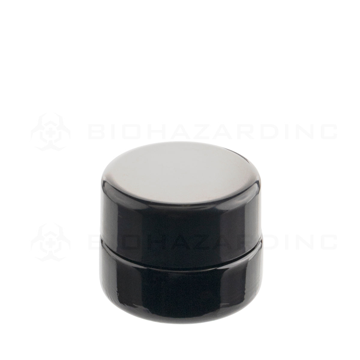 Child Resistant | UV Glass Concentrate Jar w/ Caps | 5mL - 300 Count  Biohazard Inc   