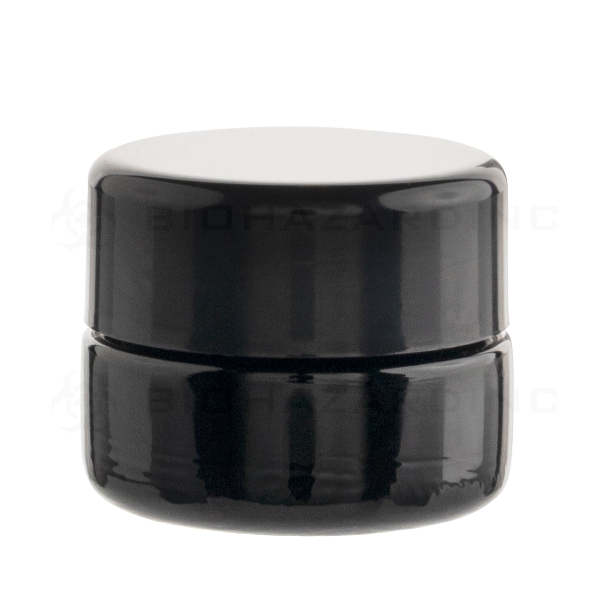 Child Resistant | UV Glass Concentrate Jar w/ Caps | 5mL - 300 Count  Biohazard Inc   