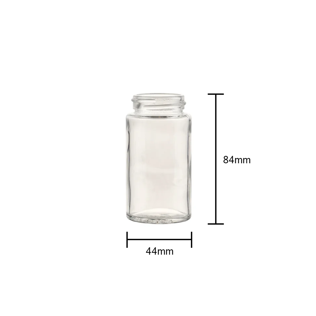 Glass Jars | Pre-Roll Jar 84mm Tall | 2oz - Clear - 180 Count