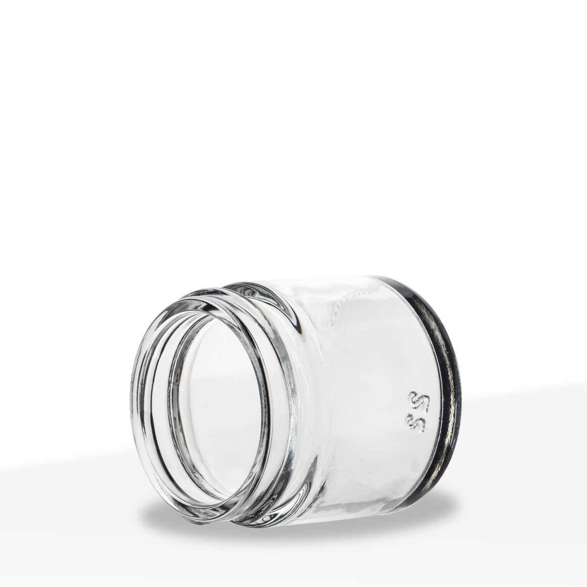 Glass Jar | Straight Side Glass Jar | 43mm - 1 oz - 160 Count Biohazard Inc