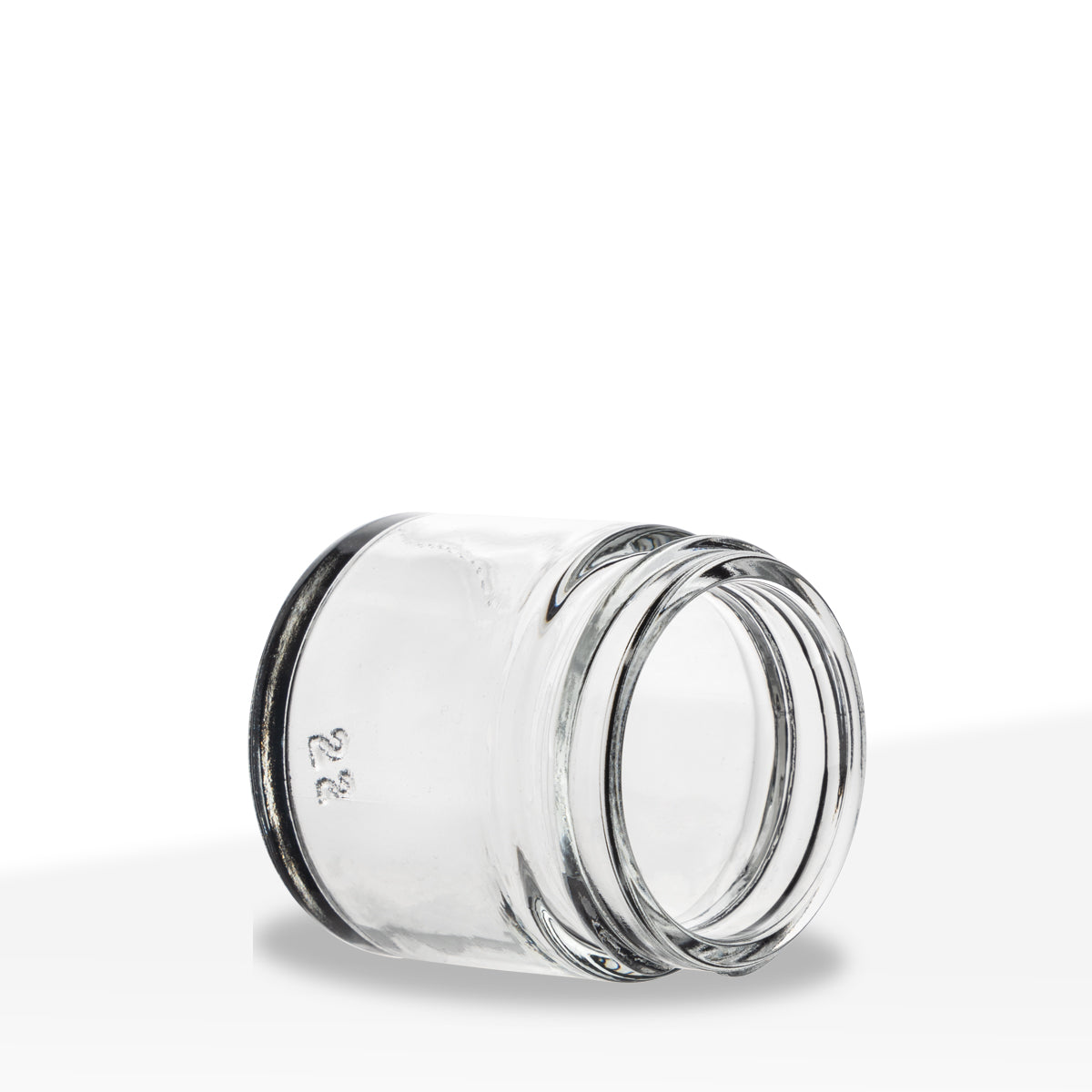 Glass Jar | Straight Side Glass Jar | 43mm - 1 oz - 160 Count Biohazard Inc