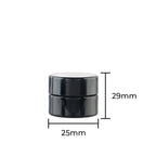 Glass Concentrate Jar | Black UV w/ Caps | 5ml - Black - 300 Count - Biohazard Inc - Infographic