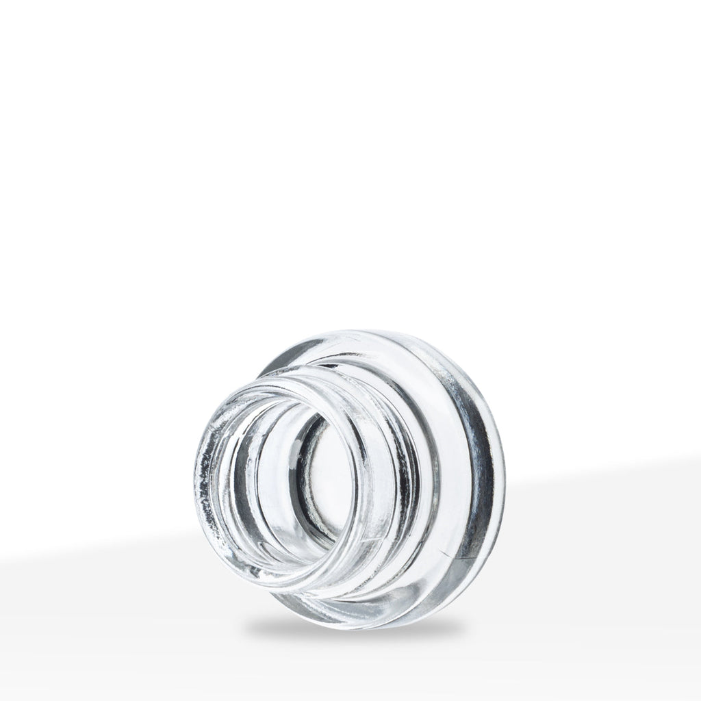 Concentrate Containers | Thick Glass Concentrate Jars - Clear | 28mm - 5mL - 504 Count - Biohazard Inc
