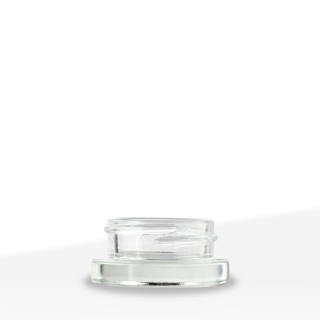 Concentrate Containers | Glass Concentrate Jars - Clear | 38mm - 9mL - 320 Count - Biohazard Inc