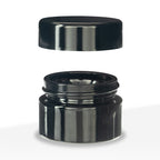 Glass Concentrate Jar | Black UV w/ Caps | 15ml - Black - 200 Count Biohazard Inc