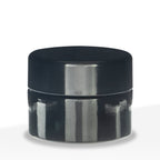Glass Concentrate Jar | Black UV w/ Caps | 15ml - Black - 200 Count Biohazard Inc