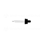 Child Resistant | Cap w/ Glass Dropper | 20mm - Black Child Resistant Cap Biohazard Inc   