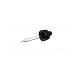 Child Resistant | Cap w/ Glass Dropper | 20mm - Black Child Resistant Cap Biohazard Inc   