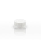 Child Resistant Plastic Caps | Push Down & Turn w/ Foam Liner | 22mm - White - 144 Count - Biohazard Inc