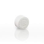 Child Resistant Plastic Caps | Push Down & Turn w/ Foam Liner | 22mm - White - 144 Count - Biohazard Inc