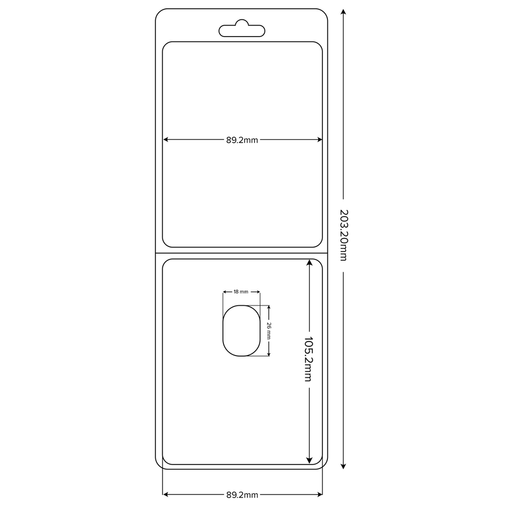 Clamshell Blister Packaging | Oval - 25mm - 800 Count – RYL Packaging