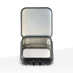 Edible Container | Metal Tin Child Resistant | 2x2 - Black - 100 Count - Biohazard Inc
