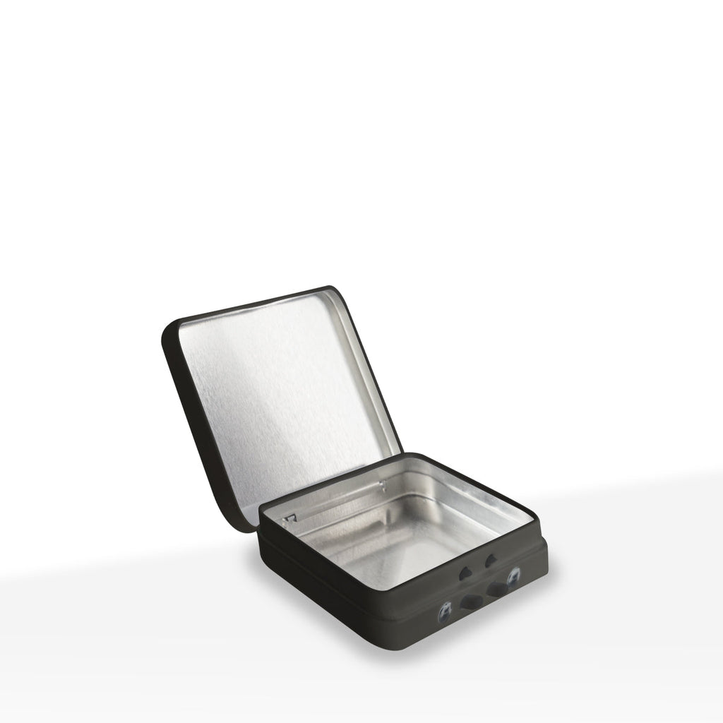Edible Container | Metal Tin Child Resistant | 2x2 - Black - 100 Count - Biohazard Inc