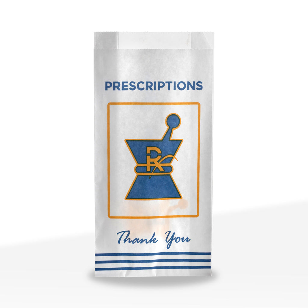 Pharmacy Prescription Exit Bags | Medium 5" x 10" | Kraft - 1000 Count
