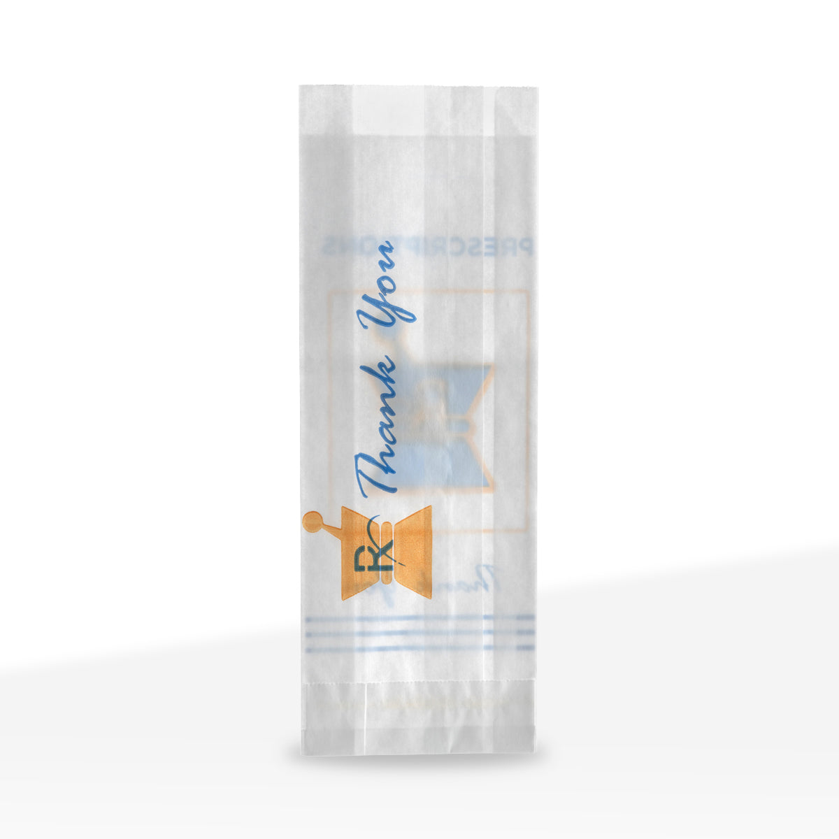 Pharmacy Prescription Exit Bags | Small - 3.5" x 10" | Kraft - 1000 Count