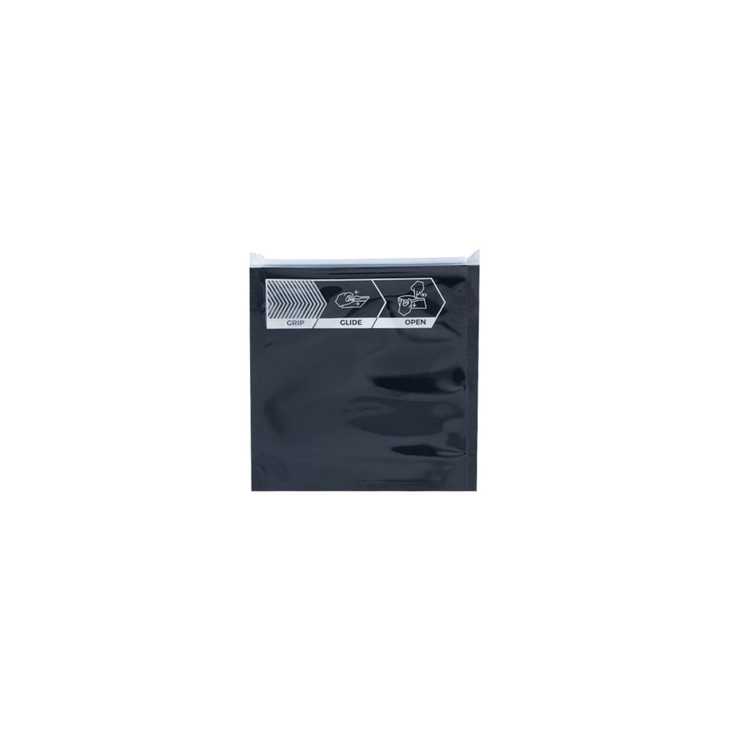 Child Resistant | Grip N Glide™ Black Mylar Bags | Various Sizes Child Resistant Mylar Bag Biohazard Inc 1g - 100 Count  