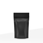Tamper Evident | Glossy Black Mylar Bags | 3.5" x 5" - 3.5g - 1000 Count - Tear Notch - Biohazard Inc