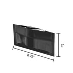 Tamper Evident | Glossy Black Mylar Bags for Pre-Roll/Syringe | 2" x 6.75" - 2g - 1000 Count - Tear Notch - No Tear Notch - Biohazard Inc