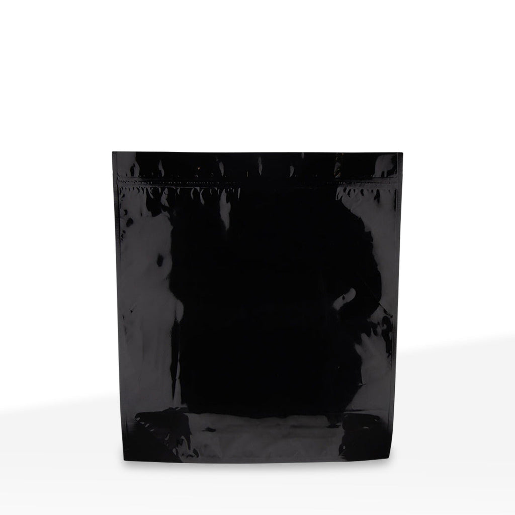 Tamper Evident | Glossy Black Vista Mylar Bags | 15" x 17" - 448g - 1000 Count Biohazard Inc