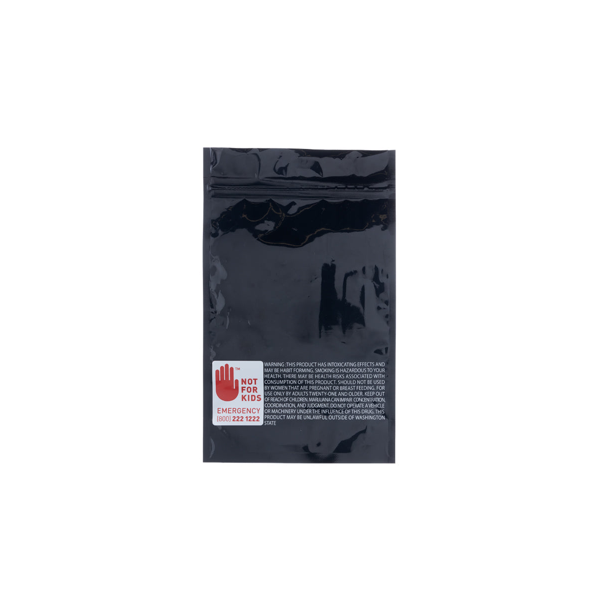 Tamper Evident | Black Vista Mylar Bags | Washington State Compliant - Various Sizes Mylar Bag Biohazard Inc 5" x 8" - 14g - 1000 Count  