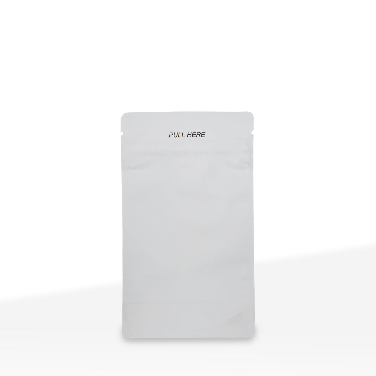 Child-Resistant | Gloss White Mylar Bags - Tear Notch | 5" x 8" - 14g - 1000 Count - Biohazard Inc