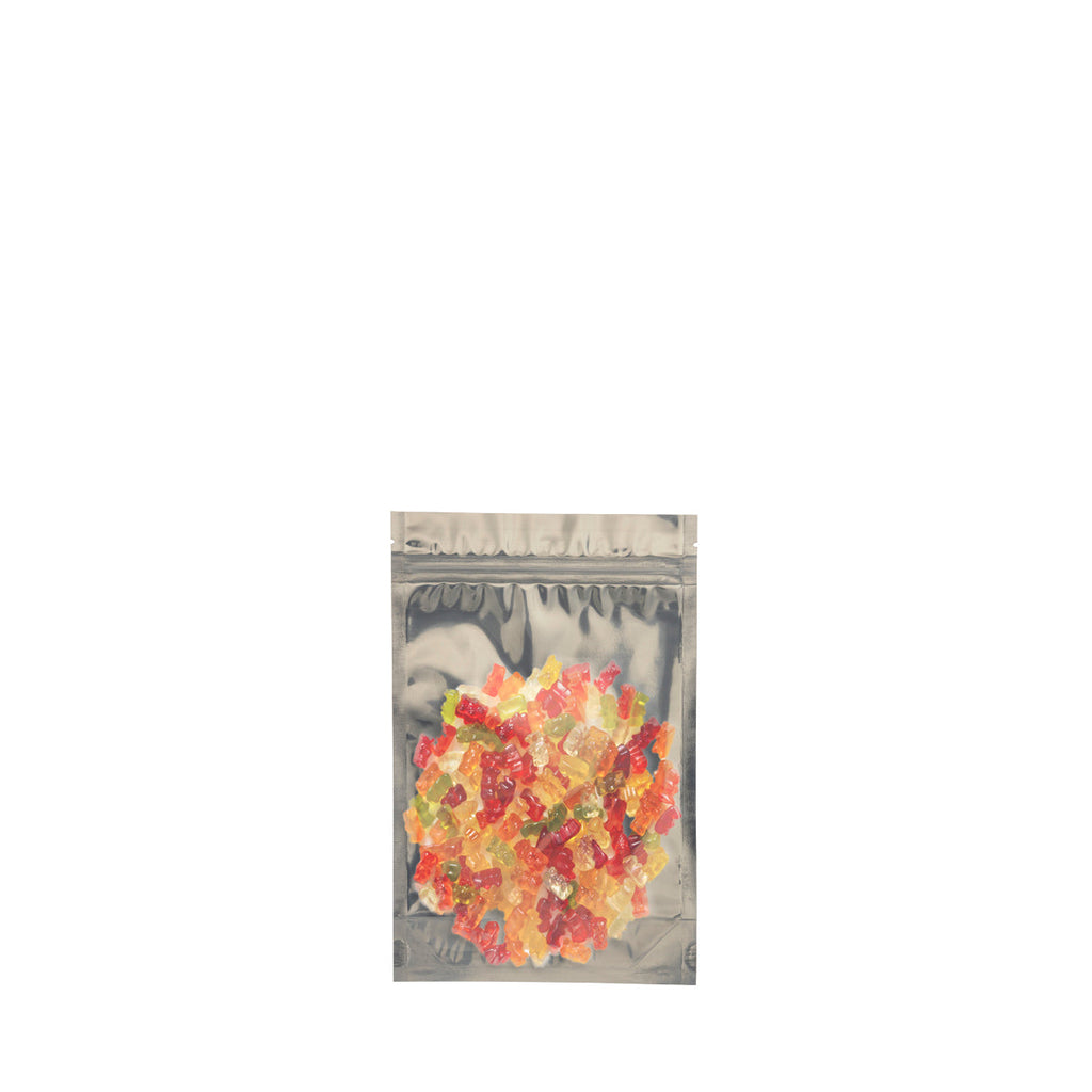 Tamper Evident | Gold Vista Mylar Bags - Tear Notch | 3" x 4" - 1g - 1000 Count - Biohazard Inc - Edibles