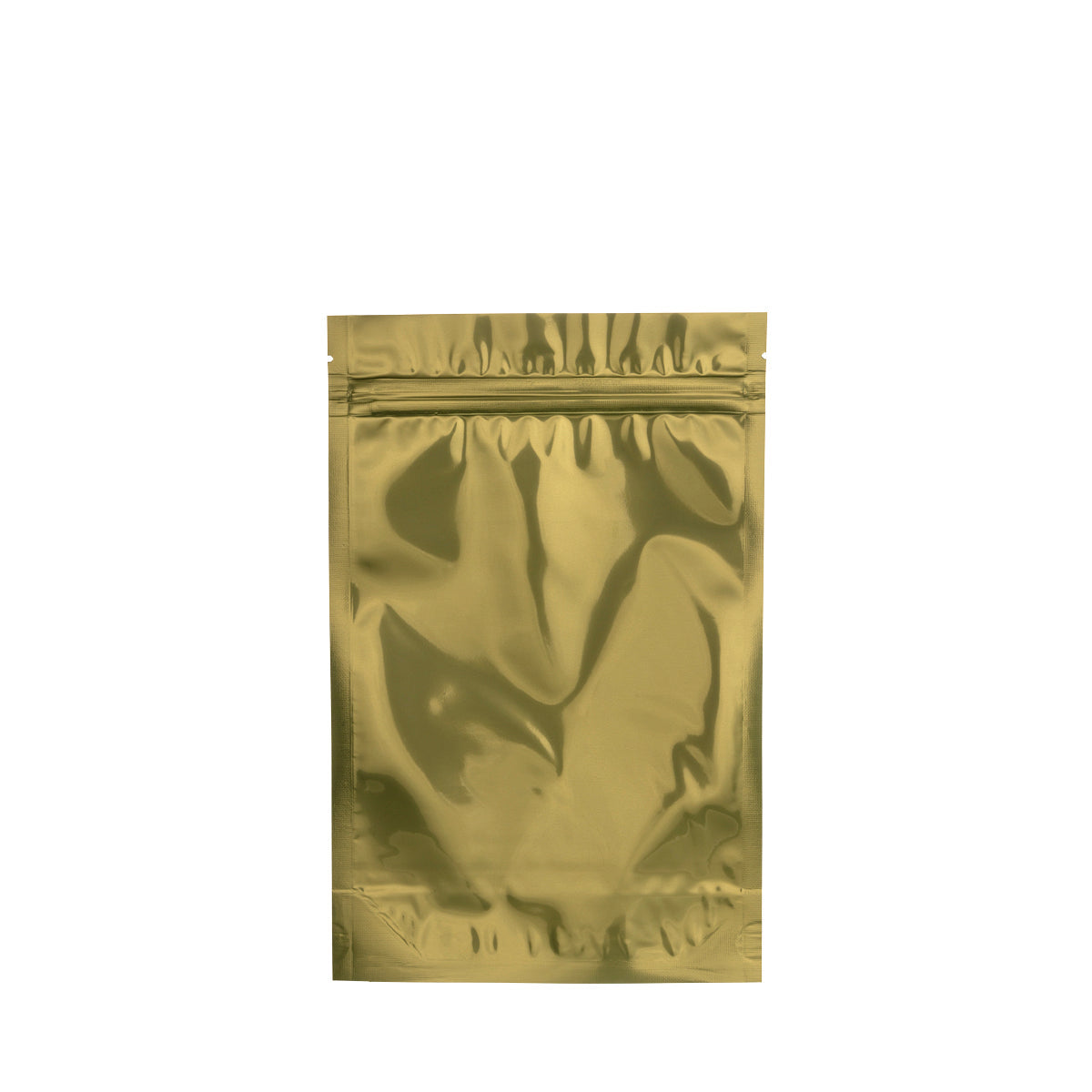 Tamper Evident | Glossy Gold Vista Mylar Bags - Tear Notch | 6" x 9" - 28g - 1000 Count - Biohazard Inc