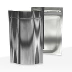 Tamper Evident | Silver Vista Mylar Bags | 4" x 6.5" - 7g - 1000 Count - Biohazard Inc - Tear Notch