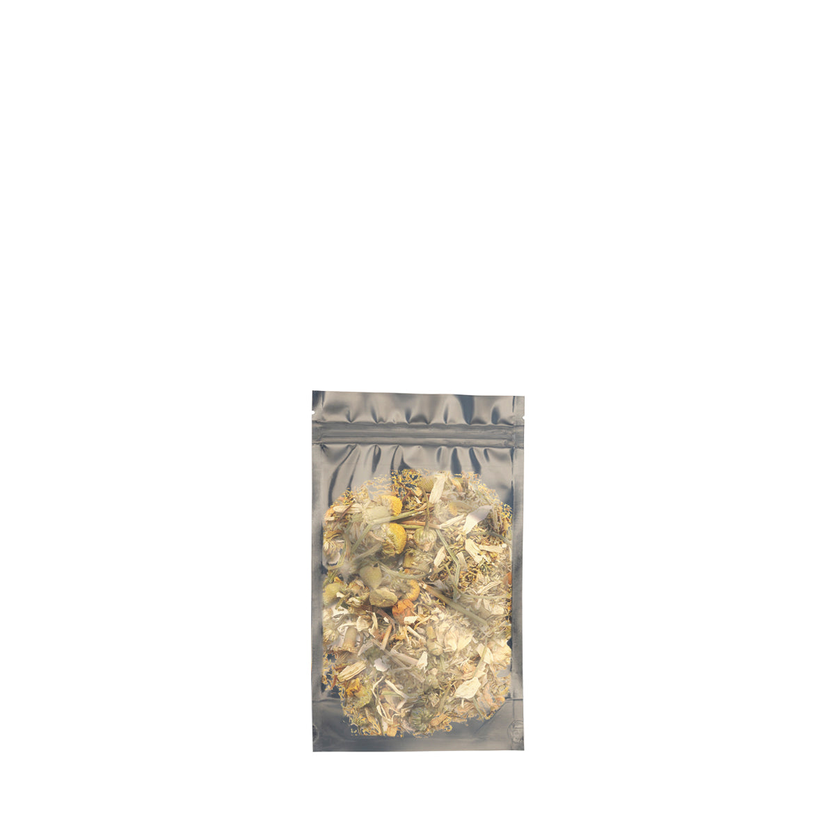 Tamper Evident | Silver Vista Mylar Bags | 4" x 6.5" - 7g - 1000 Count - Biohazard Inc - Tear Notch - Flower