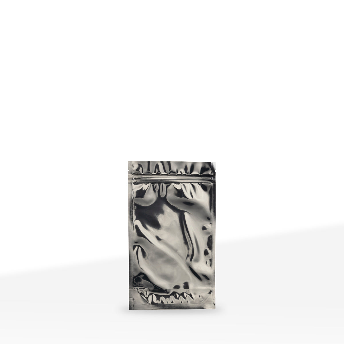 Tamper Evident | Silver Vista Mylar Bags | 4" x 5" - 3.5g - 1000 Count - Biohazard Inc - Tear Notch