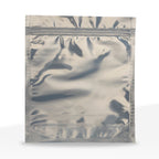 Tamper Evident | Silver Vista Mylar Bags | 14" x 16" - 1lb - 100 Count - Biohazard Inc - No Tear Notch