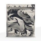 Tamper Evident | Silver Vista Mylar Bags | 14" x 16" - 1lb - 100 Count - Biohazard Inc - No Tear Notch