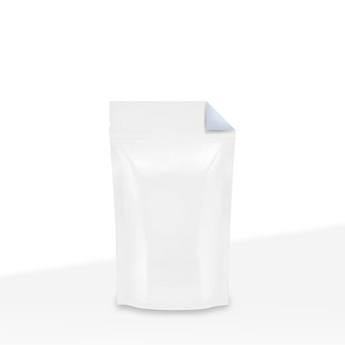 Tamper Evident | Glossy White Vista Mylar Bags | 4" x 6.5" - 7g - 1000 Count - Biohazard Inc - Tear Notch