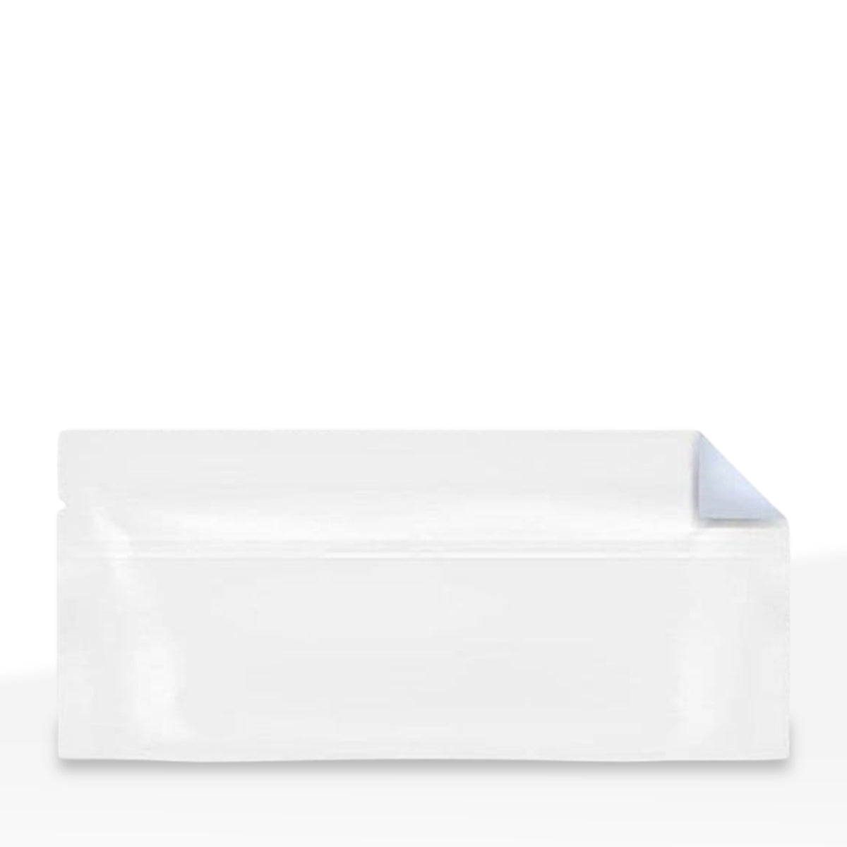 Tamper Evident | Glossy White Mylar Bags for Pre-Roll/Syringe | 6" x 2.7" - 2g - 1000 Count - Biohazard Inc - No Tear Notch - Tear Notch
