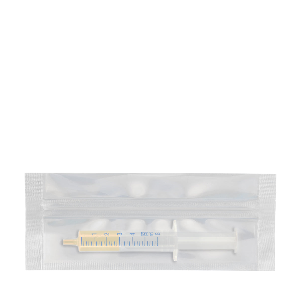 Tamper Evident | Glossy White Mylar Bags for Pre-Roll/Syringe | 6" x 2.7" - 2g - 1000 Count - Biohazard Inc - No Tear Notch - Tear Notch - Syringe