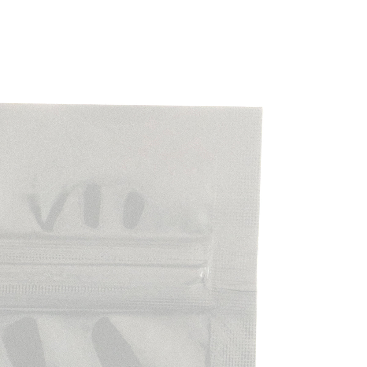 Flexible white mylar pouch for professional packaging applications