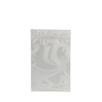 White mylar pouch without tear notch, 1 oz size, bulk flexible packaging
