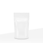 Tamper Evident | Glossy White Mylar Bags | 5" x 8" - 14g - 1000 Count - Biohazard Inc - Tear Notch - No Tear Notch