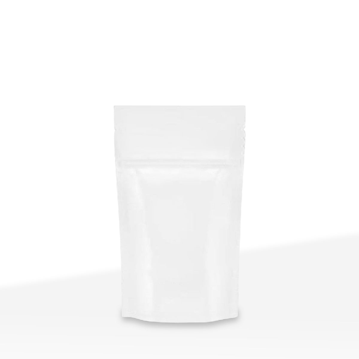 Tamper Evident | Glossy White Mylar Bags | 4" x 6.5" - 7g - 1000 Count - Biohazard Inc - Tear Notch