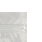 Tamper Evident | Glossy White Mylar Bags | 6" x 9" - 28g - 1000 Count - Tear Notch - Biohazard Inc