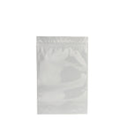 Tamper Evident | Glossy White Mylar Bags | 6" x 9" - 28g - 1000 Count - Tear Notch - Biohazard Inc