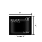 Child Resistant | Pinch N Slide Black Mylar Bags | 8" x 6" - 28g - 250 Count - Biohazard Inc