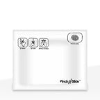 Child Resistant | Pinch N Slide White Mylar Bags | 8" x 6" - 28g - 250 Count - Biohazard Inc