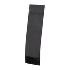 Tamper Evident | Glossy Black Mylar Bags for Pre-Roll/Syringe - Tear Notch | 2" x 6.75" - 2g - 1000 Count - Biohazard Inc