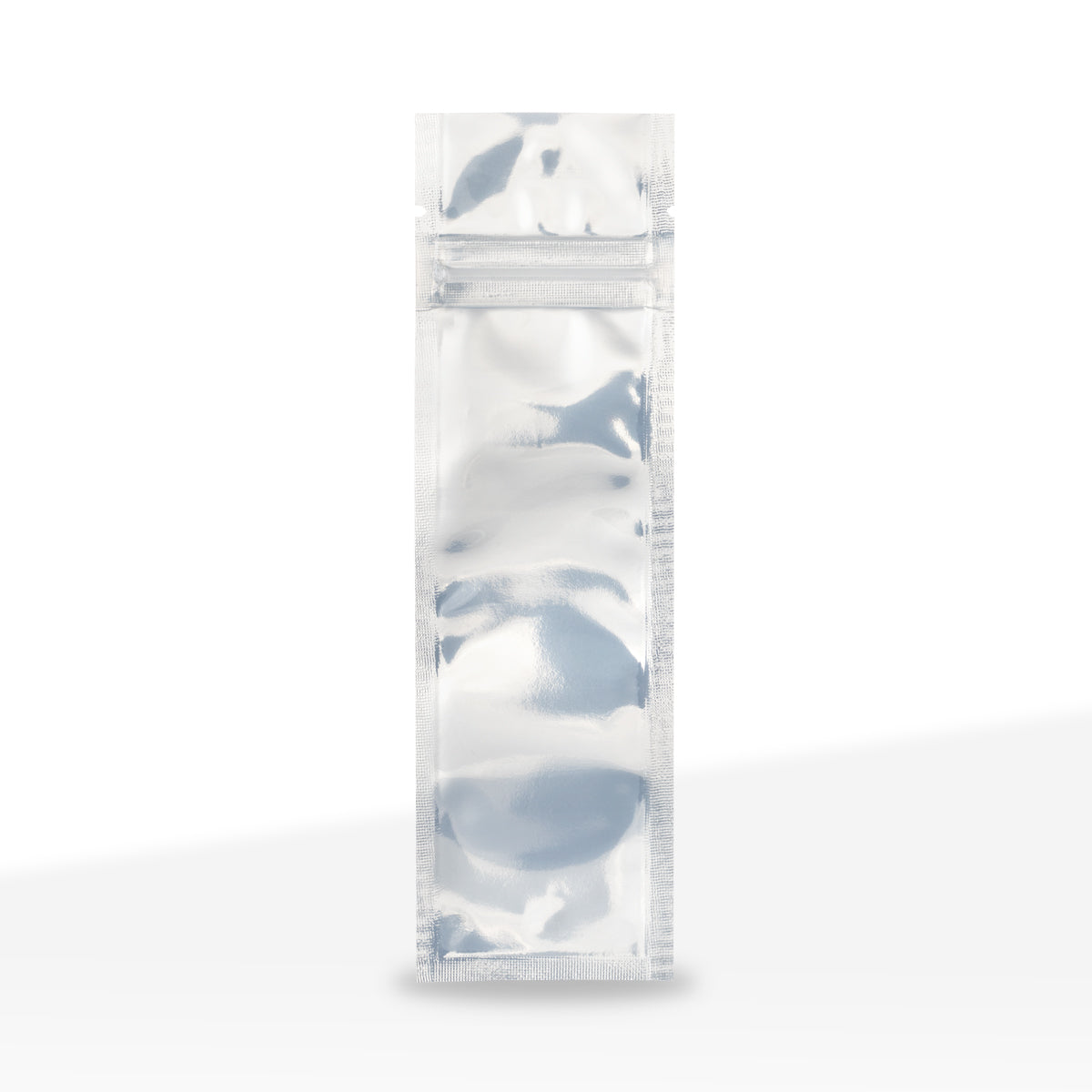 Tamper Evident | Matte White Vista Mylar Bags for - Tear Notch | 2" x 6.75" - 2g - 1000 Count - Biohazard Inc