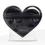 Special Edition | Heart Mylar Bags | 1/8oz - Black - 100 Count - Biohazard Inc