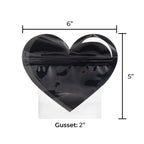 Special Edition | Heart Mylar Bags | 1/8oz - Black - 100 Count - Biohazard Inc