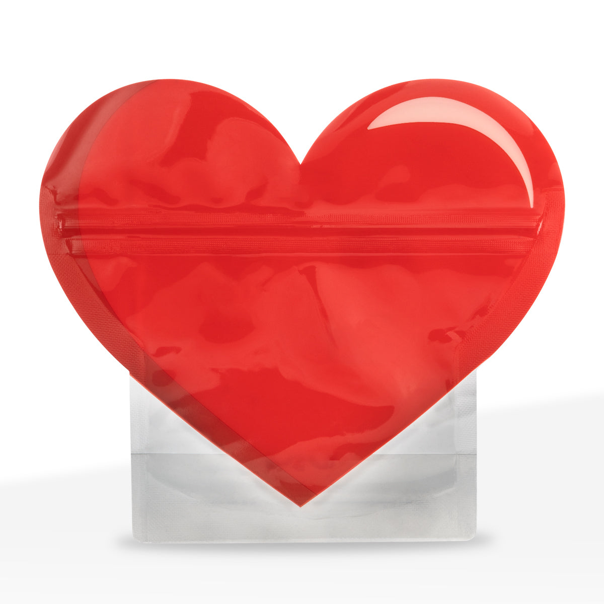 Special Edition | Heart Mylar Bags | 1/8oz - Red - 100 Count - Biohazard Inc