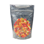 Child Resistant Mylar Bags |  Matte White Vista w/ Tear Notch | 3.5" x 5" - 3.5g - 500 Count - Biohazard Inc - Tear Notch - Edibles