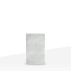Child-Resistant | Full Matte White Mylar Bags | 3.5" x 5" - 3.5g - 1000 Count
